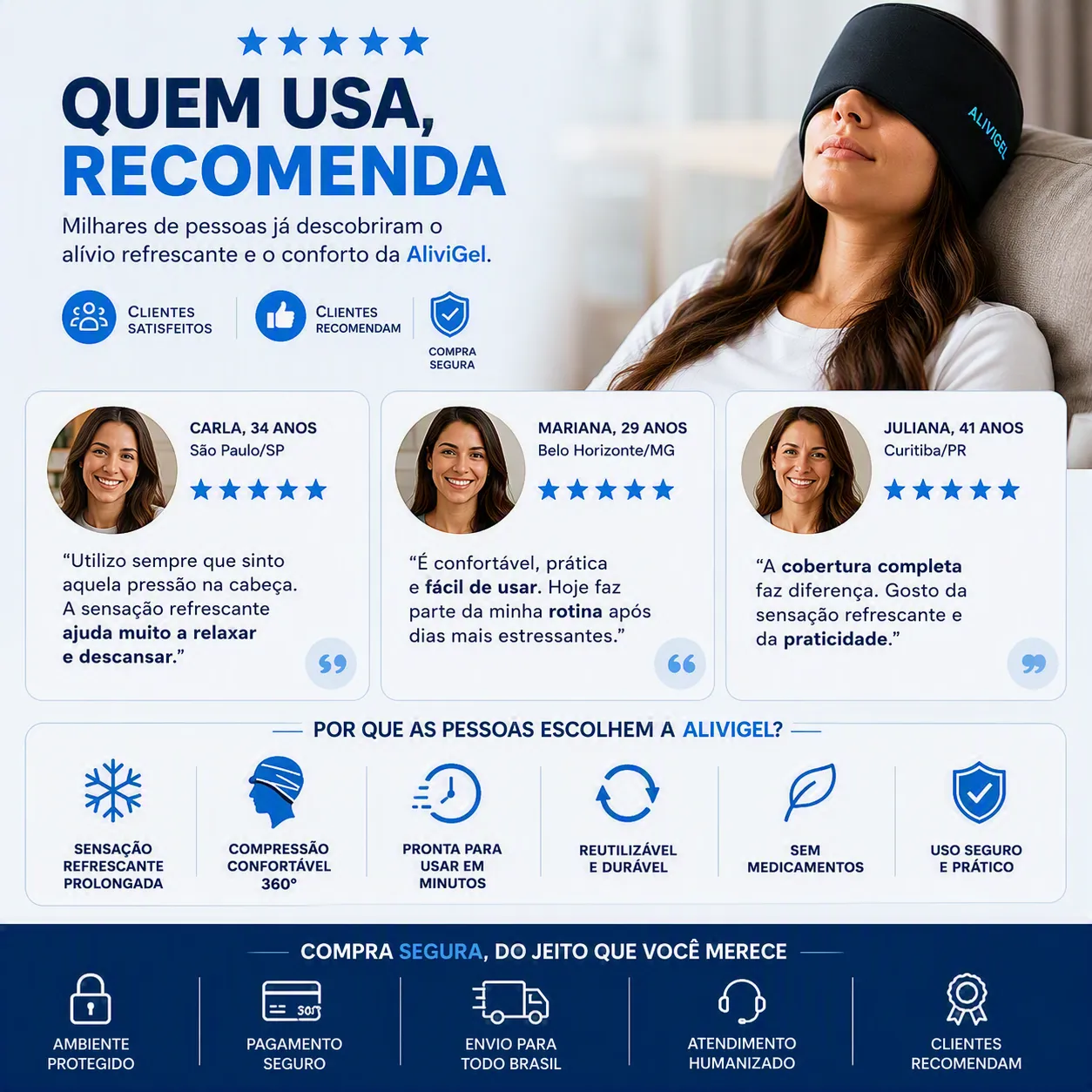 Sofrendo com enxaquecas, pressão na cabeça e tensão?