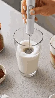Batedor Misturador Mixer Elétrico para Bebidas Leite Café Clara de Ovo 2 em 1