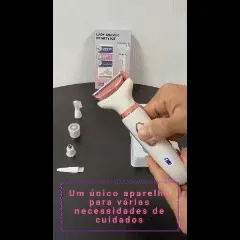 Barbeador Elétrico Feminino 4 Em 1 Depilador Aparador Corpo Íntimo Facial Nariz USB Recarregável