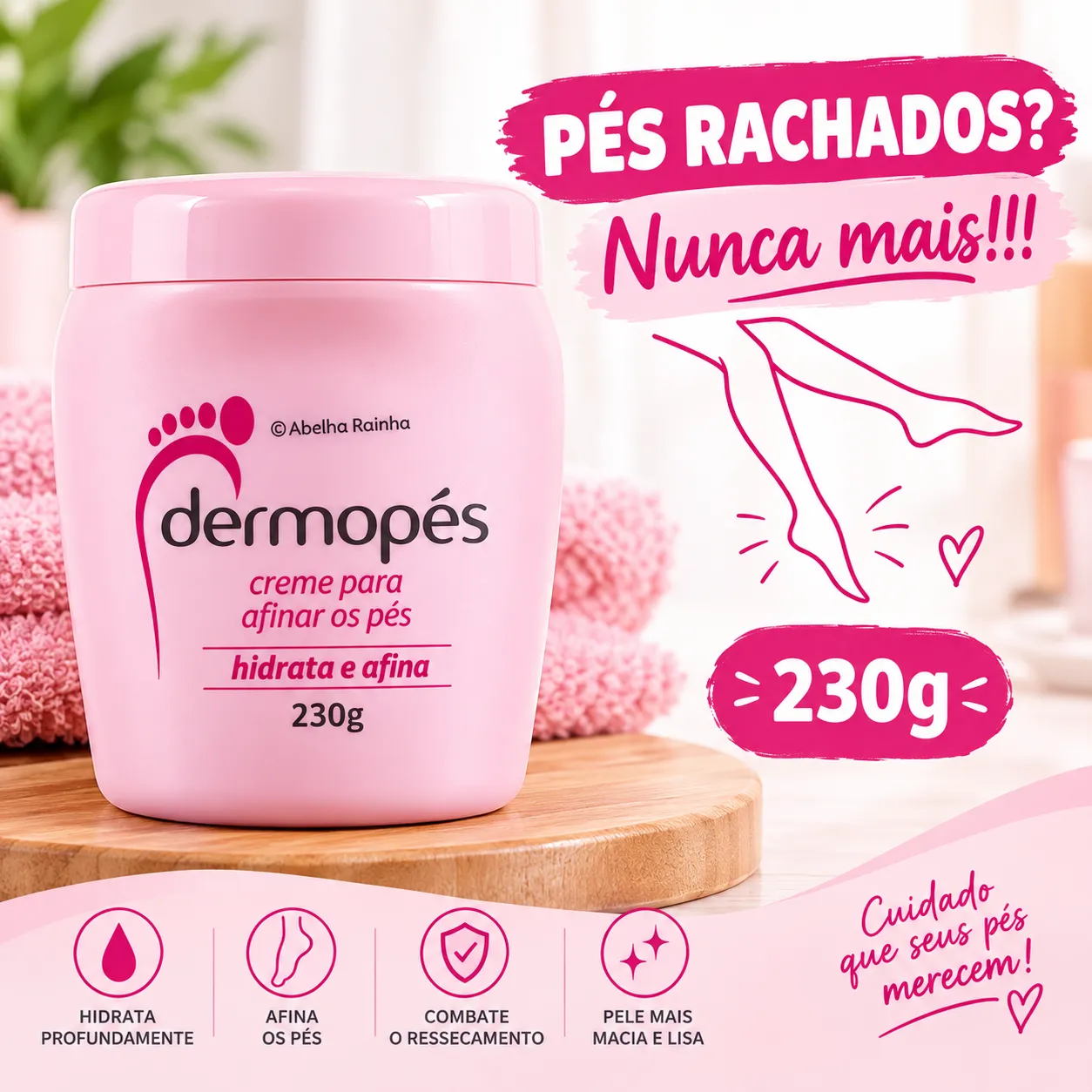 KIT PÉS DE SEDA Soft Feet - Removedor de Calos Rachaduras dos Pés