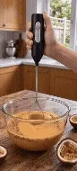 Batedor Misturador Mixer Elétrico para Bebidas Leite Café Clara de Ovo 2 em 1 taobiju