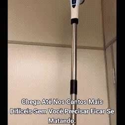 Escova de Limpeza 9 Em 1 Recarregavél Elétrica Giratória Com Cabo Alongador