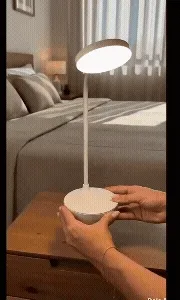 Luminária Abajur de Mesa LED Luz Recarregável Touch Haste Flexível Lâmpada De Estudo Sem Fio BigTech